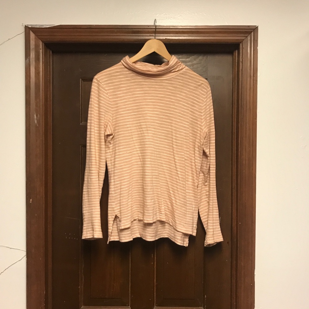 Striped turtle neck